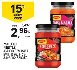 Continente Molho Nestlé Agridoce/Masala promoção