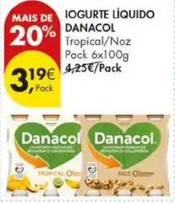 Pingo Doce Iogurte líquido danacol promoção