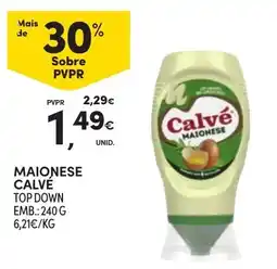 Continente Maionese calvé promoção