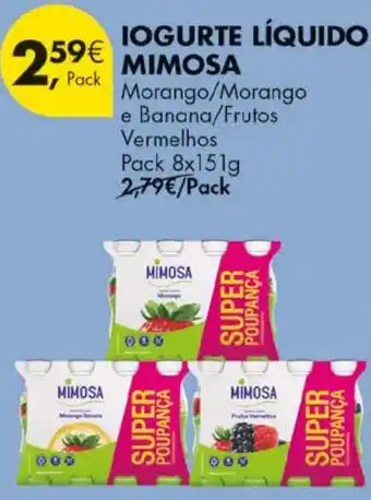 Pingo Doce Iogurte líquido mimosa promoção