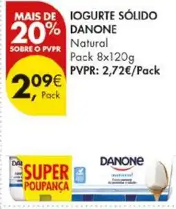 Pingo Doce Iogurte sólido danone natural promoção
