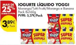 Pingo Doce iogurte líquido yoggi promoção