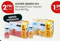 Pingo Doce Iogurte líquido 00% magro promoção