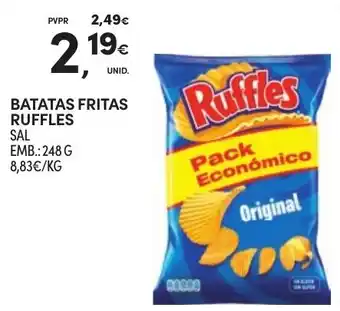 Continente batatas fritas ruffles promoção