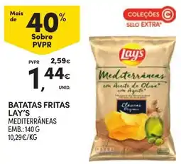 Continente Batatas fritas lay's mediterrâneas promoção