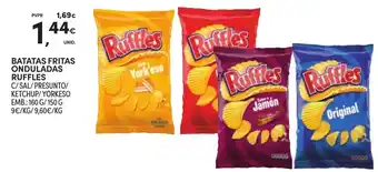 Continente batatas fritas onduladas ruffles promoção