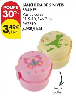 Pingo Doce Lancheira de 2 níveis smukee promoção