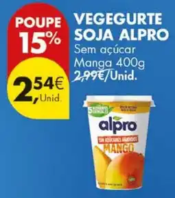 Pingo Doce vegegurte soja alpro promoção