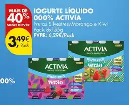 Pingo Doce Iogurte líquido activia promoção