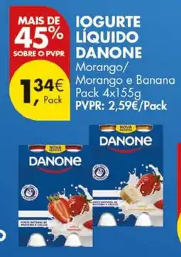 Pingo Doce Iogurte Liquido Danone promoção