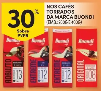 Continente Nossos cafés torrados da marca buondi promoção