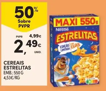 Continente Cereais estrelitas promoção