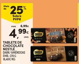 Continente Tablete de chocolate nestle dark/ amêndoas promoção