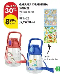 Pingo Doce Garrafa c/palhinha smukee promoção