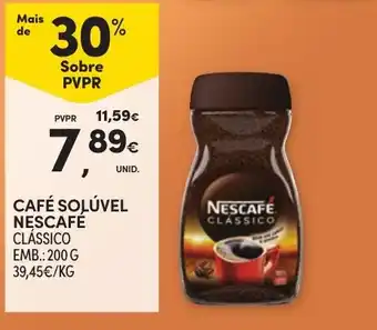Continente Café solúvel nescafé clássico promoção