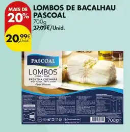 Pingo Doce lombos de bacalhau pascoal promoção