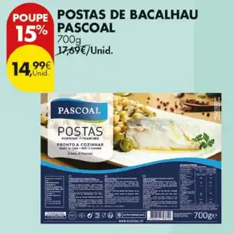 Pingo Doce postas de bacalhau pascoal promoção