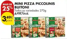 Pingo Doce mini pizza piccolinis buitoni promoção