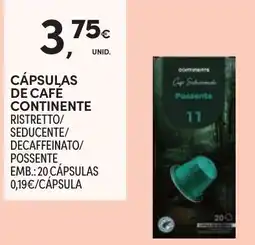 Continente cápsulas de café continente promoção