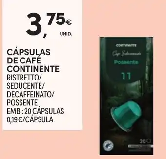 Continente cápsulas de café continente promoção
