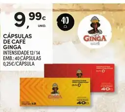 Continente Cápsulas de café ginga promoção