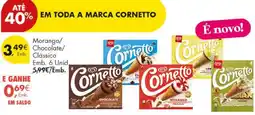 Pingo Doce Cornetto Morango/Chocolate/Clássico promoção