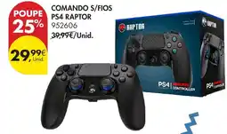 Pingo Doce comando s/fios ps4 raptor promoção