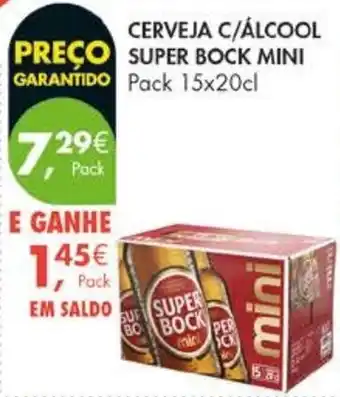 Pingo Doce Cerveja c/álcool super bock mini promoção