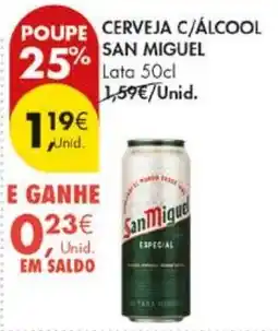 Pingo Doce Cerveja c/álcool san miguel promoção