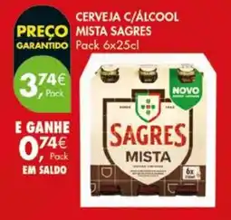Pingo Doce Cerveja c/álcool mista sagres promoção