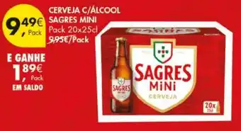 Pingo Doce Cerveja c/álcool sagres mini promoção