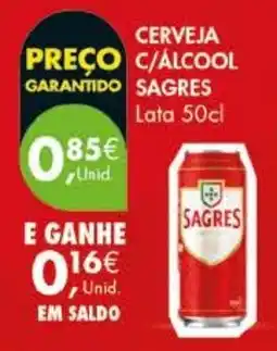 Pingo Doce Cerveja c/álcool sagres promoção