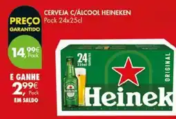 Pingo Doce Cerveja c/álcool heineken promoção