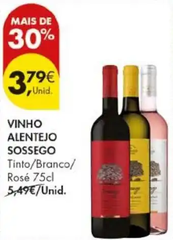 Pingo Doce vinho alentejo sossego promoção