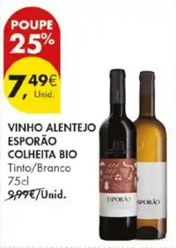 Pingo Doce Vinho alentejo esporão colheita bio promoção