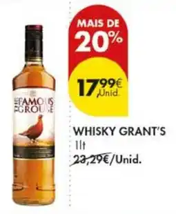 Pingo Doce whisky grant's promoção