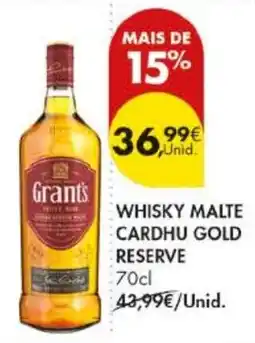 Pingo Doce grants whisky malte cardhu gold reserve promoção