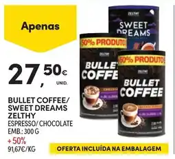 Continente bullet coffee/sweet dreams zelthy espresso/chocolate promoção