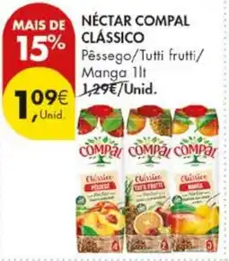 Pingo Doce nectar compal classico promoção