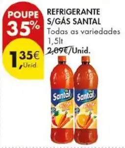 Pingo Doce Refrigerante s/gás santal promoção
