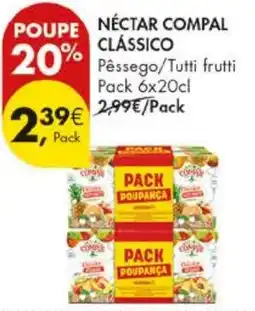Pingo Doce nectar compal classico promoção