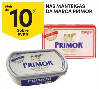 Continente Manteigas da marca primor promoção