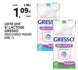 Continente Leite uht s/lactose gresso promoção