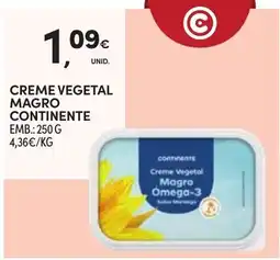 Continente Creme vegetal magro continente promoção