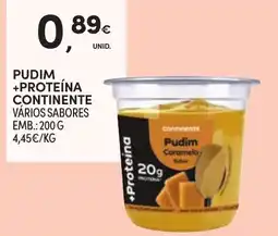Continente Pudim + proteína continente promoção