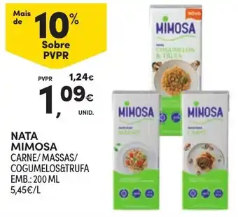 Continente Nata mimosa carne/massas/cogumelos&trufa promoção