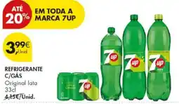 Pingo Doce 7up refrigerante c/gás original lata promoção
