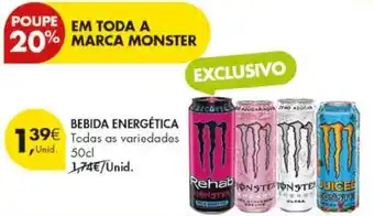 Pingo Doce bebida energética monster promoção
