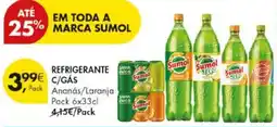 Pingo Doce Refrigerante c/gás Ananás/Laranja Sumol promoção