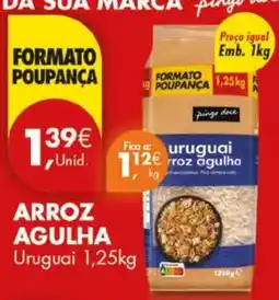 Pingo Doce Arroz agulha uruguai promoção